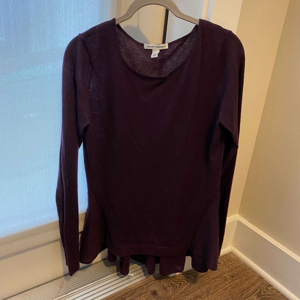 LAST CHANCE Autumn Cashmere peplum sweater